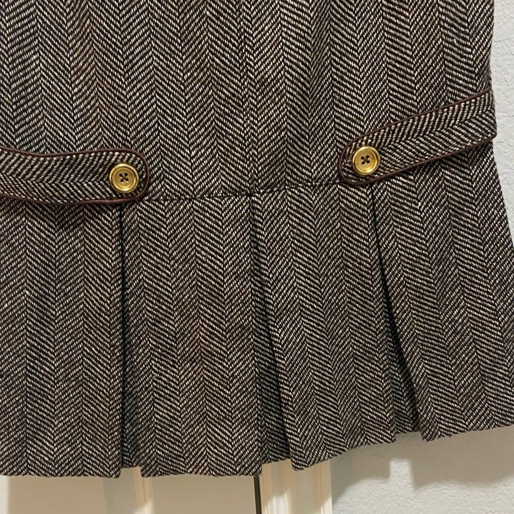 Baby Phat Elegant‎ Brown Herringbone Skirt